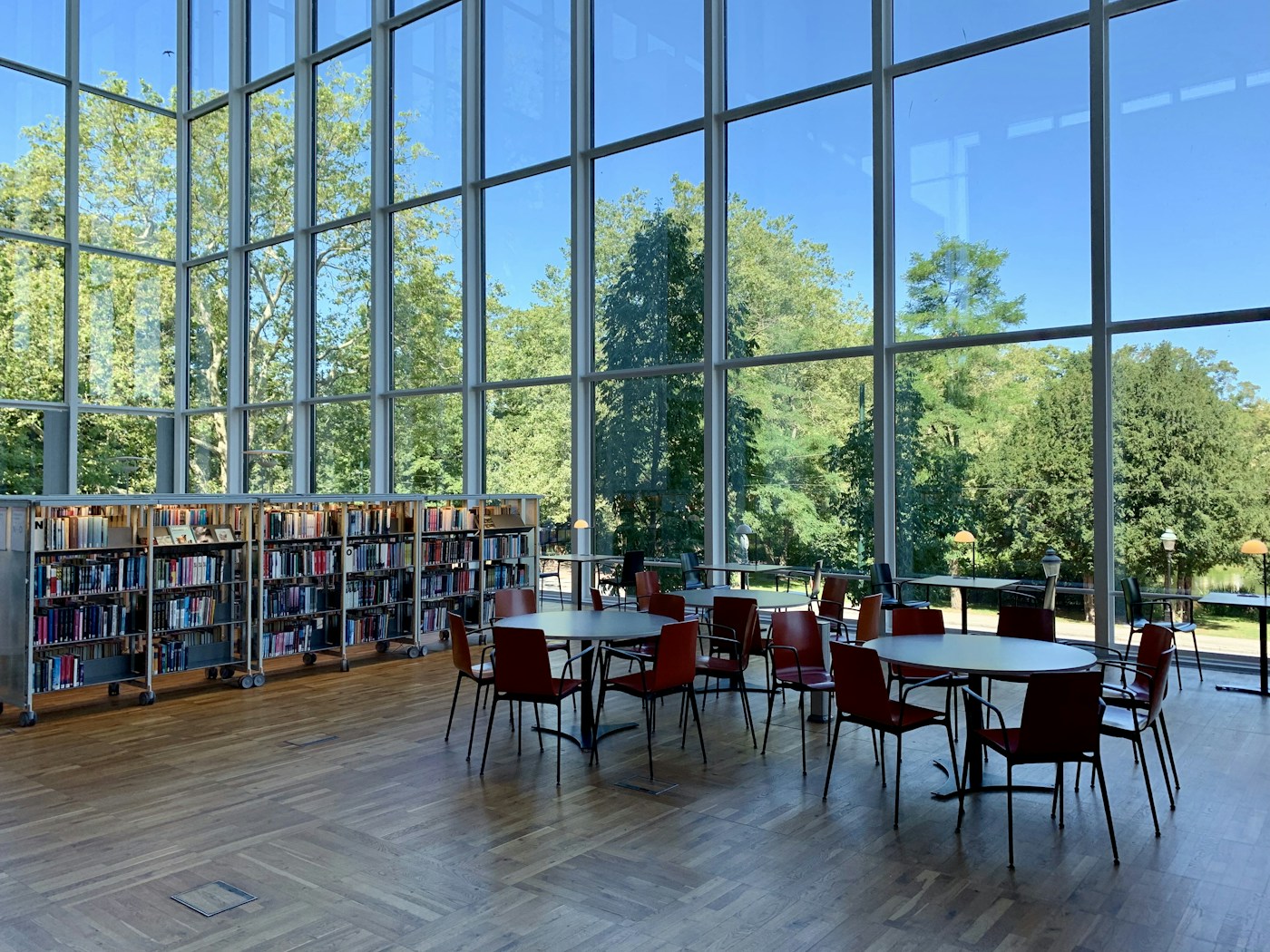 A modern campus library